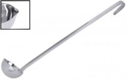 2x Contacto Servier- / Milchkelle, Edelstahl, Volumen: 0,06 L, Durchmesser: 6 Cm, Stiellänge: 23