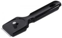 4x Reinigungsschaber, Edelstahl, Beweglicher Schutzschieber, Länge: 13,5 Cm, Klingenbreite: 4,5 Cm