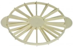 5x Contacto Tortenteiler. Cremefarbenes Polypropylen. Höhe: 2.5 Cm. Durchmesser: 26.5 Cm. Segmente: 14 / 16 -Contacto Küchenausstattung Verkäufe 16b8541d 2a31 470f 82b3 bb857c9a8df3