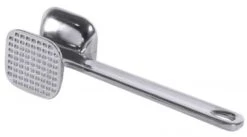 4x Fleischhammer Aus Aluminium, Hochglanzpoliert, Mit Einer Glatten Und Einer