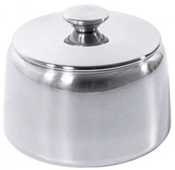 2x Contacto Zuckerdose Mit Deckel, Edelstahl, Volumen: 0,23 L, Durchmesser: 8 Cm, Höhe: 5 Cm