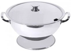 2x Contacto Suppenterrine. Edelstahl. Volumen: 1.5 L. Durchmesser Innen: 17.5 Cm. Gesamthöhe: 8.5 Cm -Contacto Küchenausstattung Verkäufe 46994b1a 668b 4619 b11a 9afe04af8f20 3