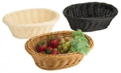 4x Polykorb, Oval 23 Cm, Braun