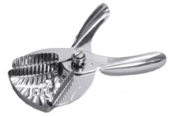 4x Zitronen-Segmentpresse Aus Edelstahl, Hochglänzend, Mit 4 Mm-Lochung, Handlicher Griff,