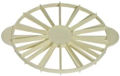 5x Contacto Tortenteiler. Cremefarbenes Polypropylen. Höhe: 2.5 Cm. Durchmesser: 26.5 Cm. Segmente: 14 / 16 -Contacto Küchenausstattung Verkäufe 9955ccb8 671f 400c badc 0aaed65817ba