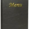 Contacto Speisekartenmappe A5 Schwarz