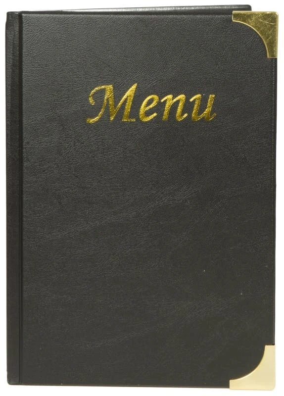 Contacto Speisekartenmappe A5 Schwarz 1 Contacto Speisekartenmappe A5 Schwarz