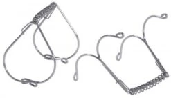 3x Rouladenklammern, Edelstahl, Länge: 5,5 Cm, Höhe: 5 Cm