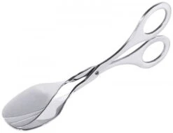 5x Gebäck-/Tortenzange Aus Edelstahl, Hochglänzend, Fugenlos, Mit Einfachem Griff