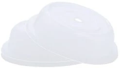 4x Tellerglocke, Durchmesser 25 Cm, Höhe: 6 Cm Transparent-weiß Aus Polypropylen