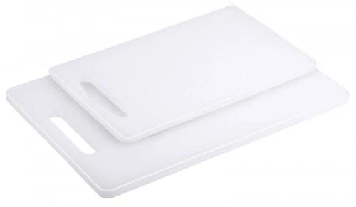 2x Contacto Schneidbrett Mit Füßchen, Weiß, Polyethylen, Länge: 35 Cm, Breite: 25 Cm, Dicke: 2 Cm 2 2x Contacto Schneidbrett Mit Füßchen, Weiß, Polyethylen, Länge: 35 Cm, Breite: 25 Cm, Dicke: 2 Cm – Bild 2