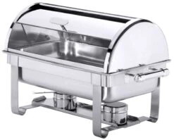Contacto Roll-Top Chafing Dish, Mit Zwei Brennbehälter 66,5 Cm, Regulierbarer Elektrischer Heizquelle
