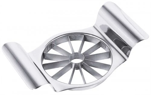 2x Contacto Apfel-/Zwiebelteiler, Edelstahl, Durchmesser Innen: 10 Cm, Höhe: 5 Cm, Länge: 19,5 Cm 1 2x Contacto Apfel-/Zwiebelteiler, Edelstahl, Durchmesser Innen: 10 Cm, Höhe: 5 Cm, Länge: 19,5 Cm